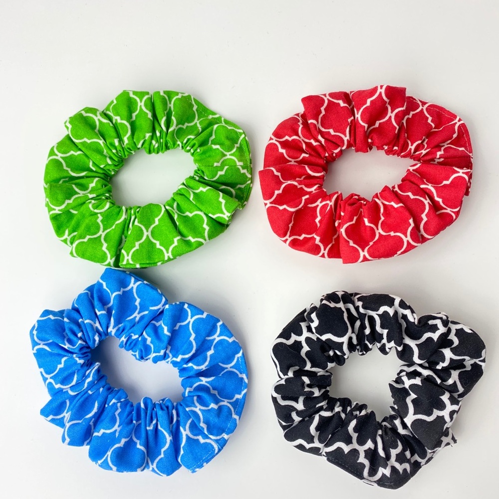 Hair Scrunches set of 4 vibrant colors